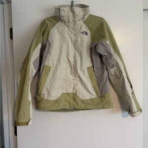 The North Face Women's Green and Gray Ski Jacket